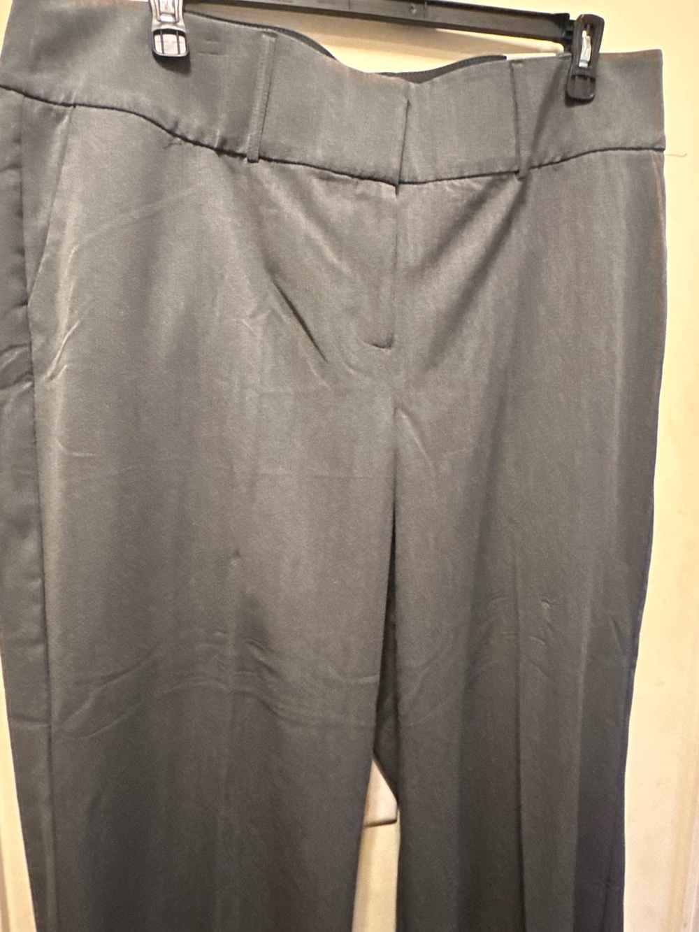 NEW. Lane Bryant Charcoal Straight-Leg Dress Trousers